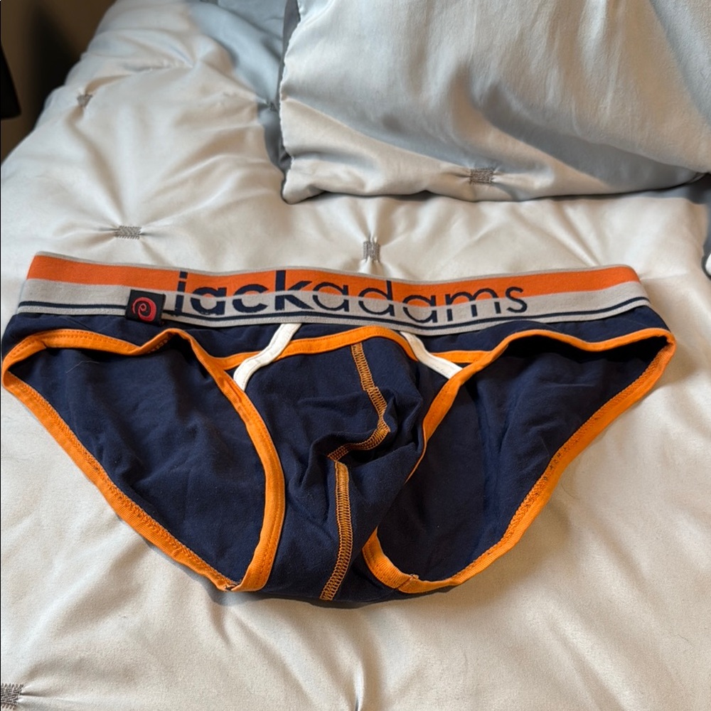 Jack Adams Navy and Orange Briefs